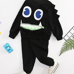 Boy's Halloween Style 2pcs Outfit Set for Fall