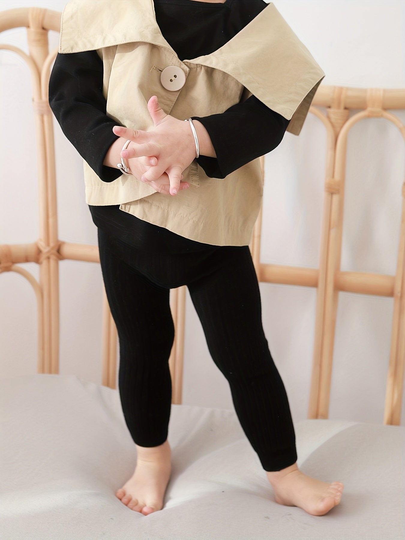 Toddler Girls Soft Warm Knit Leggings Footless Pantyhose Kids Pants