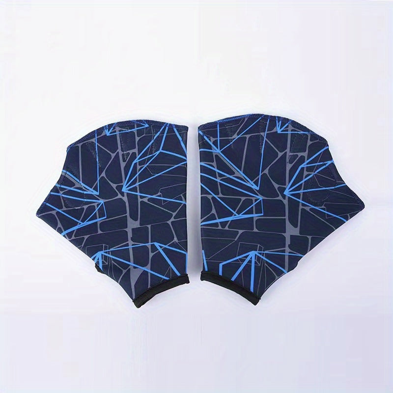 Open Finger Webbed Swim Glove with Elastic Nylon Paddle