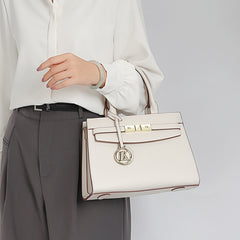 Women's Crossbody Shoulder Bag Palm Print Logo Adjustable Strap Zipper Closure