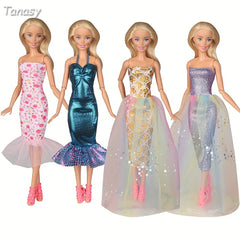2 Sets Doll Clothes: Party & Daily Dresses for 29-21 cm Dolls