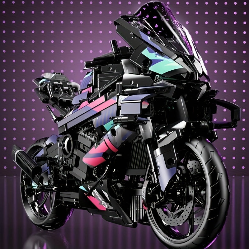 1920pcs Cyberpunk Motorcycle Building Blocks 42130