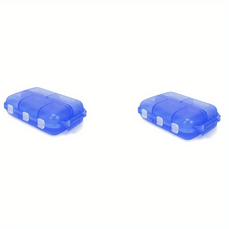 2pcs Weekly Pill Organizer Pocket Dispenser