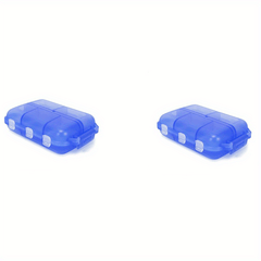 2pcs Weekly Pill Organizer Pocket Dispenser