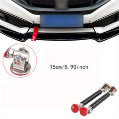 2pcs Car Front and Rear Bar Decorative Tie Rod Universal Adhesive Bracket