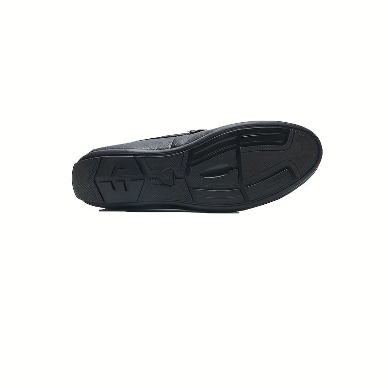 Men's Metallic Moccasin Loafers Non-slip Slip-On Shoes