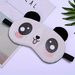 Plush Cartoon Animal Eye Mask for Comfortable Sleep