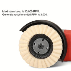 Wool Felt Polishing Wheel for Angle Grinder, Very Fine Wheel