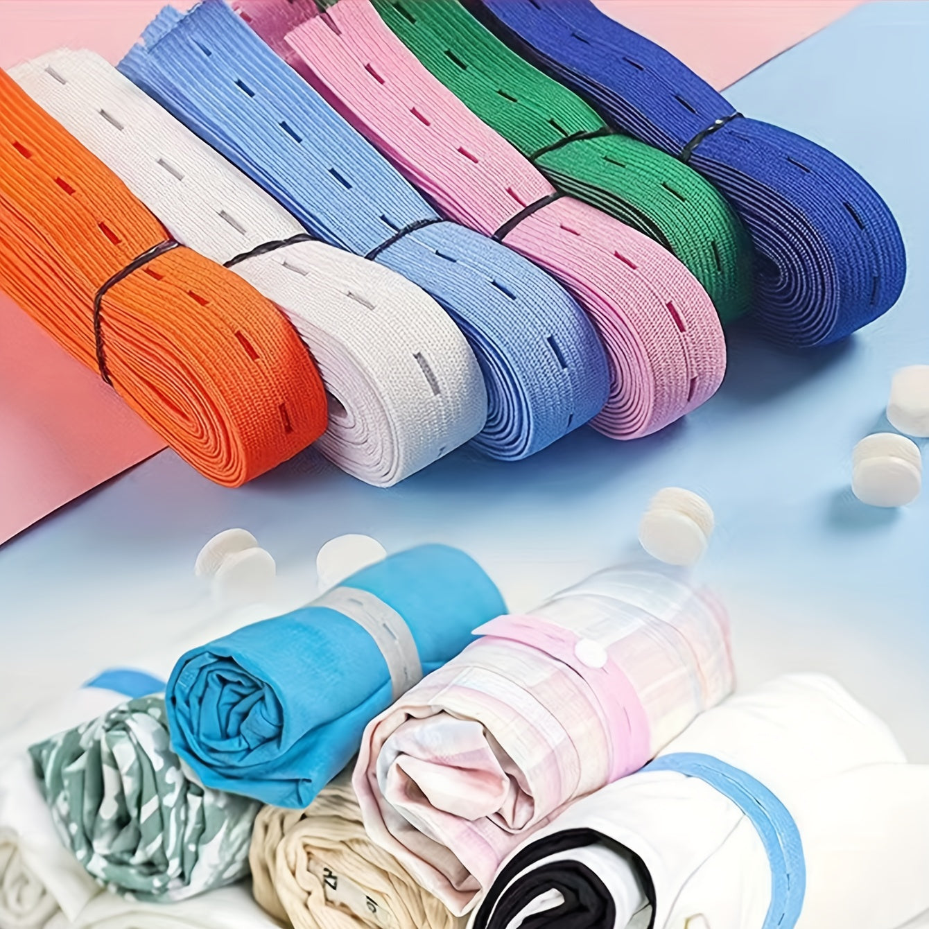 10pcs Random Clothes Storage Belts for Wrinkle-Free Clothes