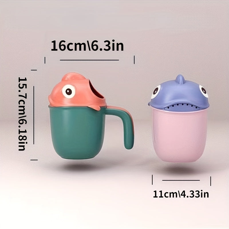 Baby Bath Shampoo Cup Cartoon Shower Bath Supplies 0-4 Years