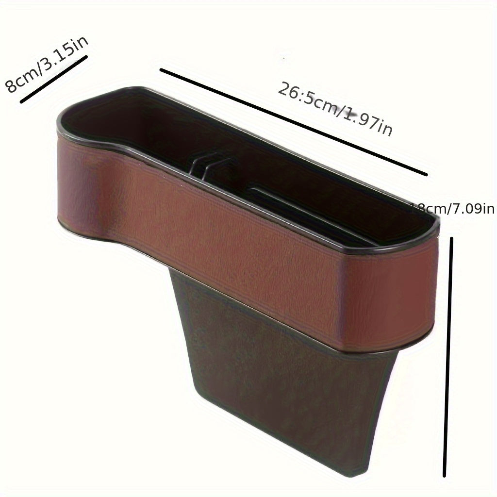 1pc Car Slot Box Car Seat Gap Storage Box Car Built in Box Seat Slot