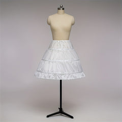 Kids Petticoat A Line 3 Hoops One Layer Lace Trim Dress Underskirt