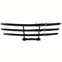 Japanese Samurai Sword Display Rack for 3 Swords