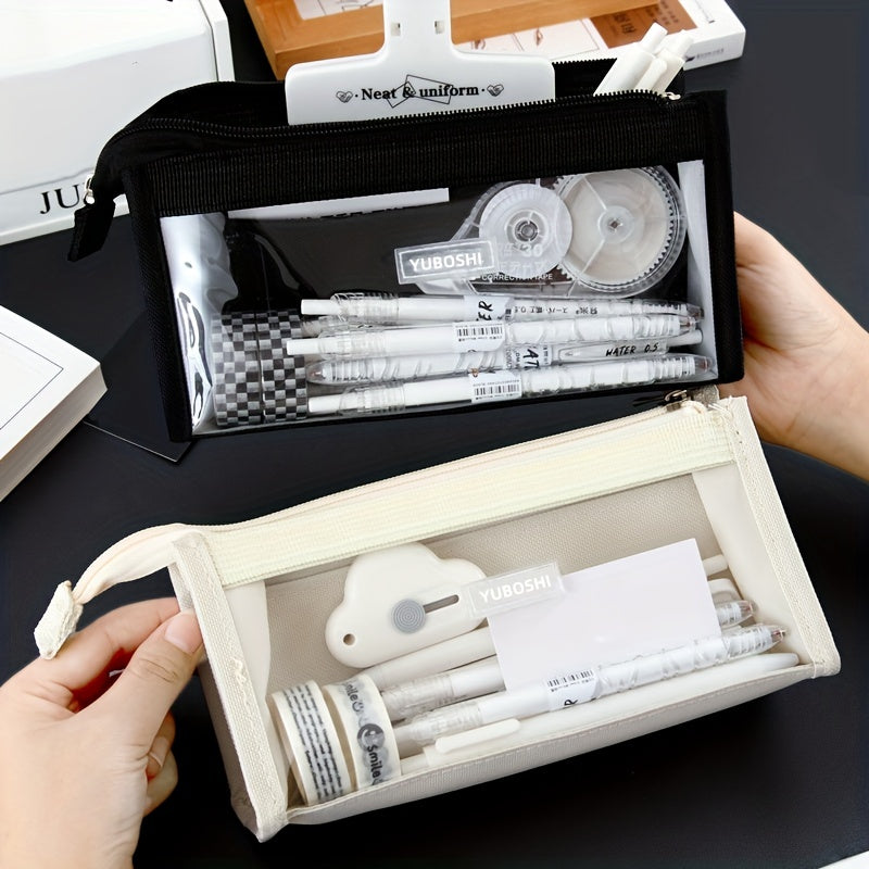 Large Capacity Pencil Case Stationery Box Portable Suitable For Office School