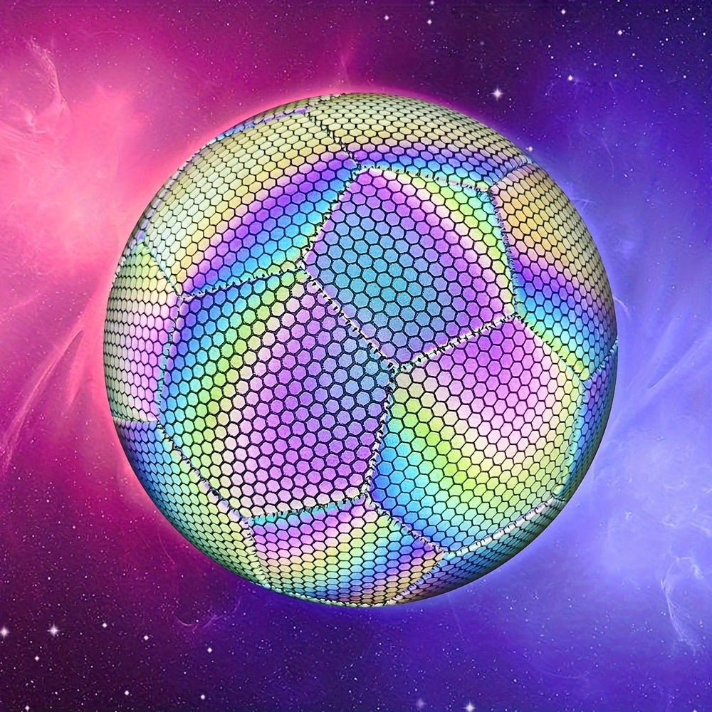 1pc No 5 Reflective Football Glow In Dark Soccer Standard Size Football