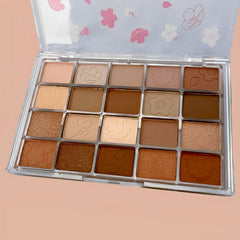 20 Shade Pearly Matte Eyeshadow Palette, Brown Milk Tea Tone