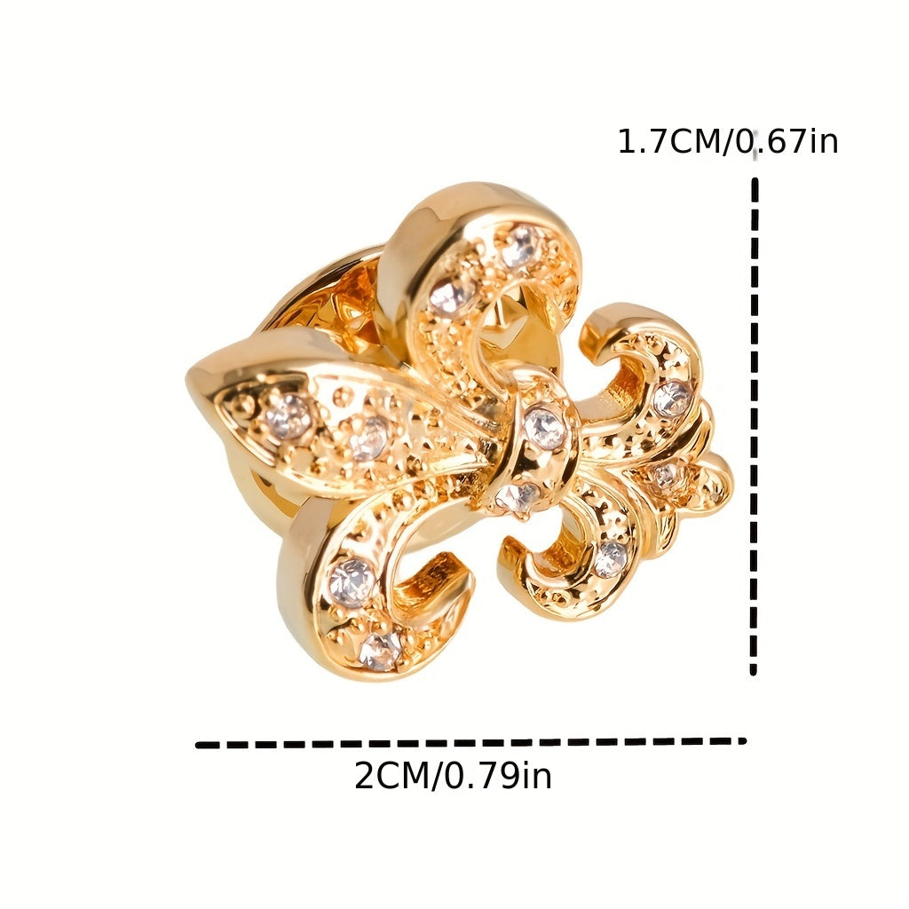 Golden Lily Mini Suit Pin Men's Brooch