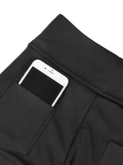 High Waist Yoga Pants With Pockets Stretch Workout Pants