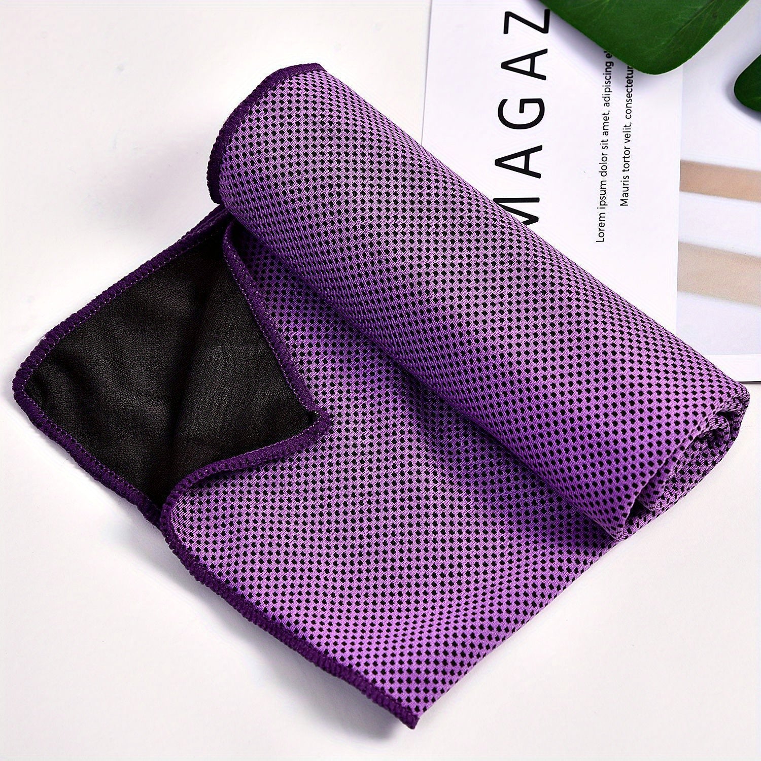 6pcs Quick Drying Sport Towel Solid Color Fiber Towel for Yoga Gym Camping