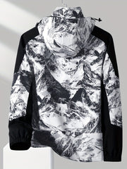 Stylish Soft Shell Hiking Jacket with Detachable Hood