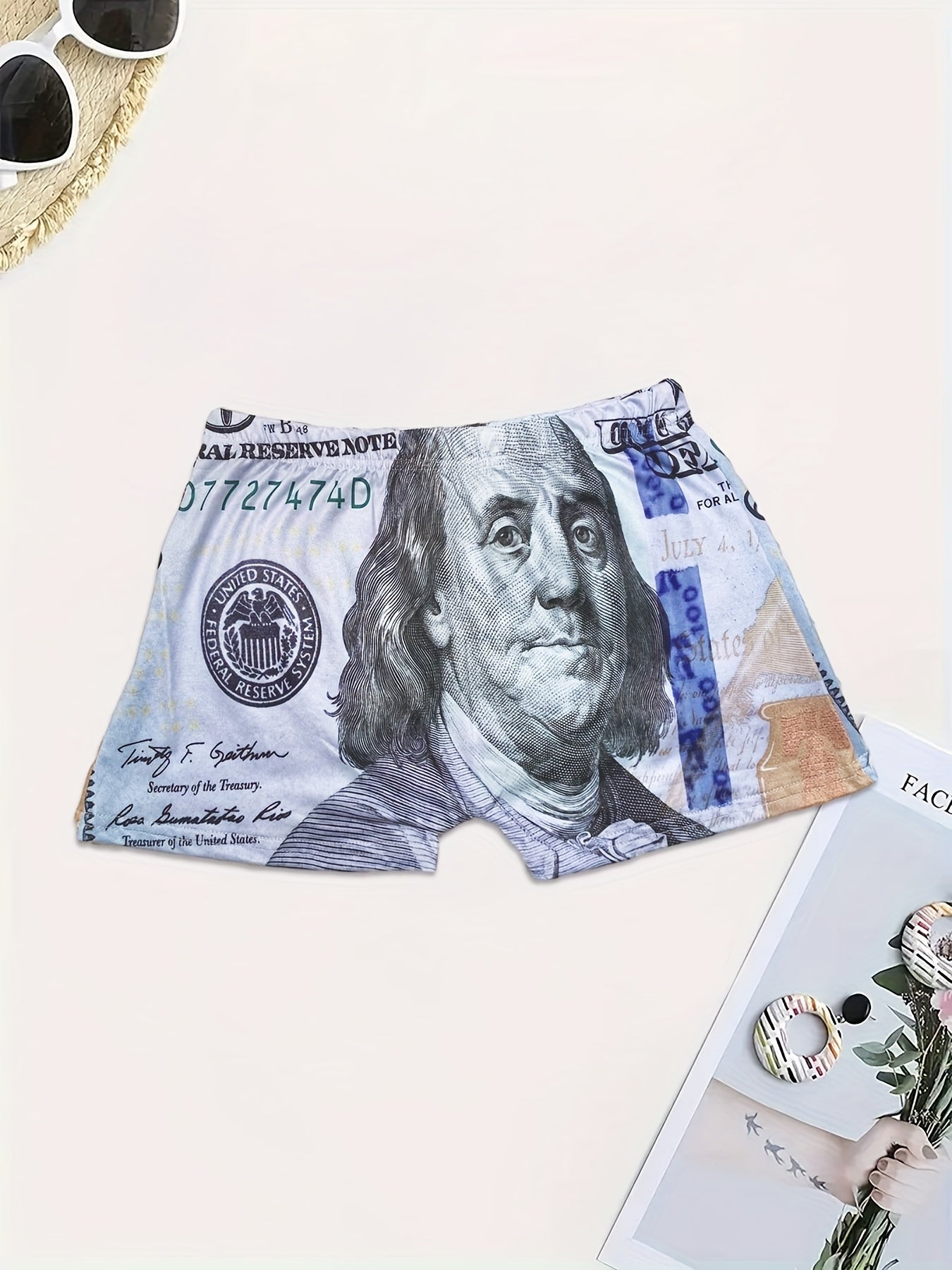Dollar Print Skinny Shorts Yoga Casual Summer Shorts Women