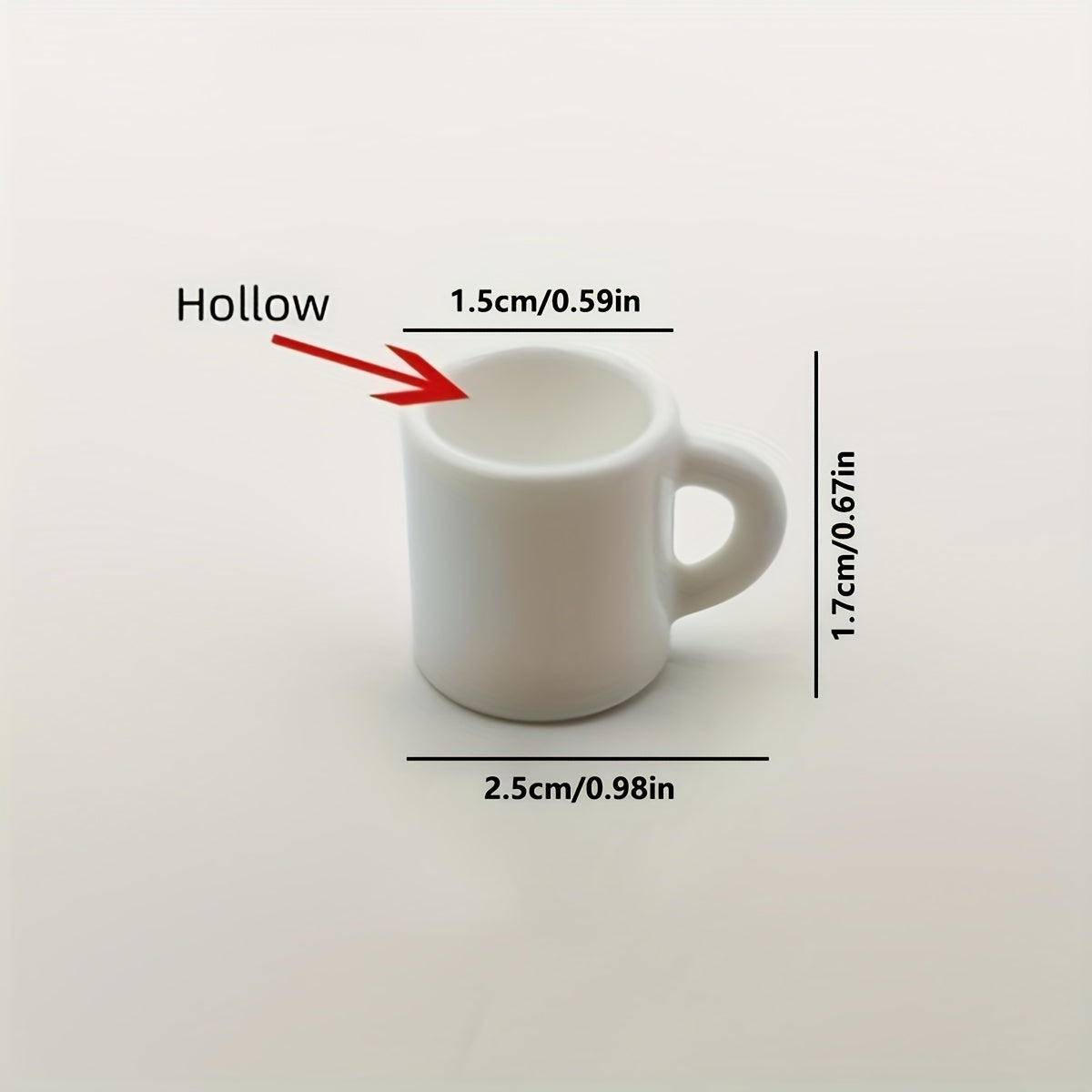 5pcs Resin Coffee Cup Charms for Dollhouse & Micro Landscape