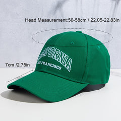 Letter Embroidered Baseball Cap Men Women Casual Cap