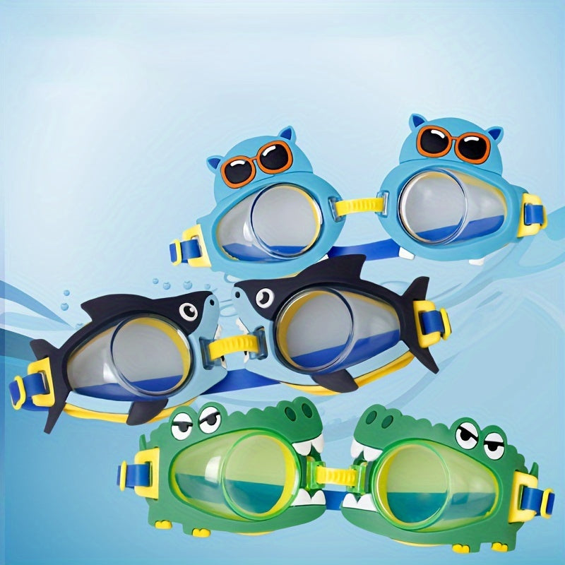 Cartoon Animal Swim Goggles Anti-fog Glasses