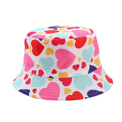Kids Cartoon Basin Hat Watermelon Unicorn Fisherman Hat for Girls