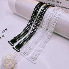 Circular Embroidery Shoulder Straps Adjustable Underwear Straps