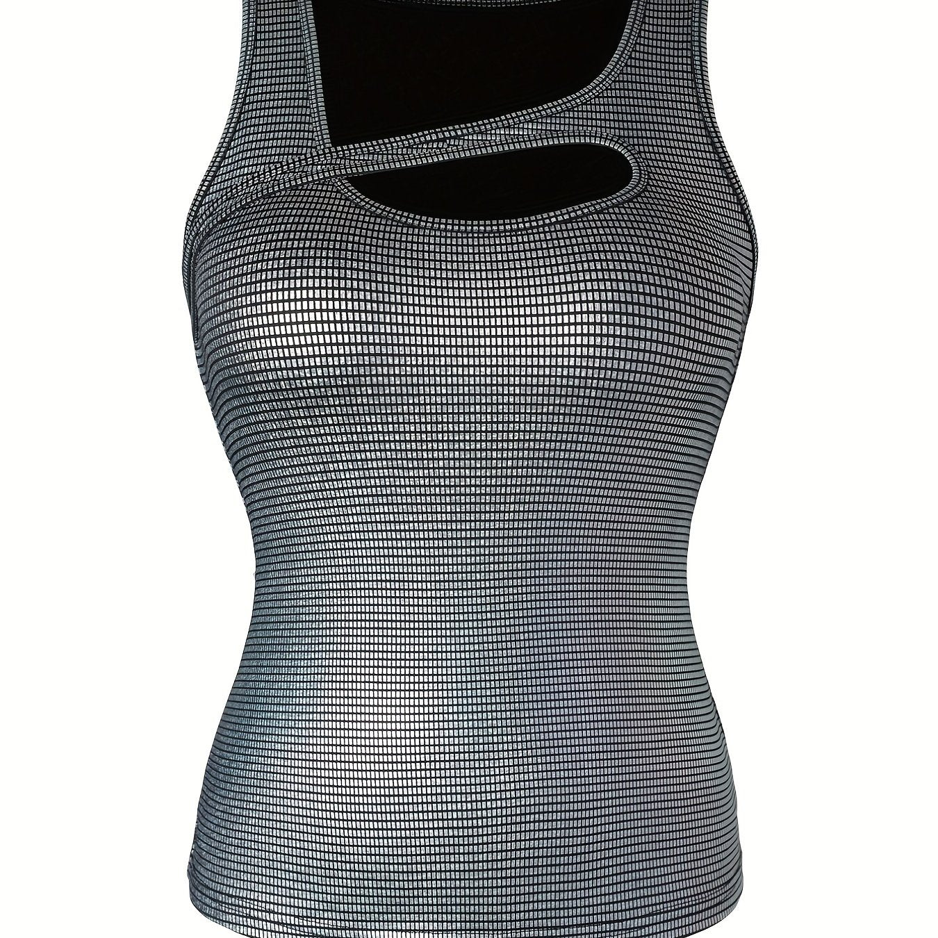 Asymmetrical Slim Top Casual Solid Sleeveless Top