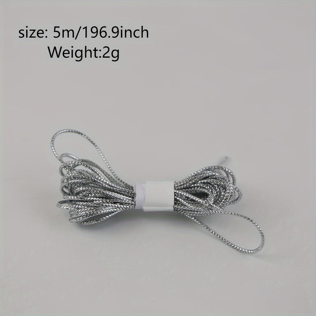 16 Strand 2mm High Silvery Wire Rope - Hollow Core for Bracelet Necklace