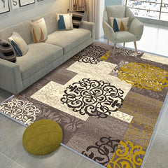 Contemporary Floral Area Rugs Vintage Non-Slip Soft Fiber