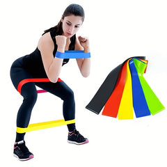 5pcs TPE Tension Ring Elastic Resistance Band Yoga Training
