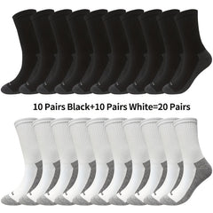 12 Pairs Moisture Wicking Crew Socks Sport Soft for Men Women