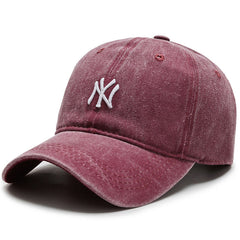 Vintage Embroidered Football Baseball Cap Unisex Denim Hat