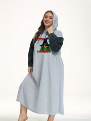 Witch Print Hooded Nightdress