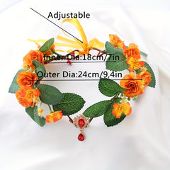 Children's Rose Wreath Hair Accessory for Fairy Girl