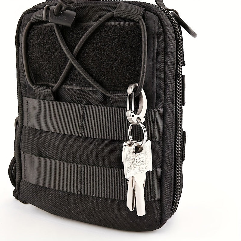 Mini Titanium Alloy Keychain Waist Hanging Hook Buckle Outdoor Camping Hiking
