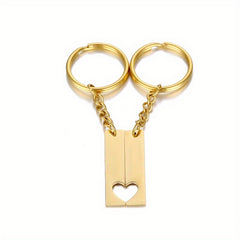 Personalized Stainless Steel Keychain - Name & Date Engraved