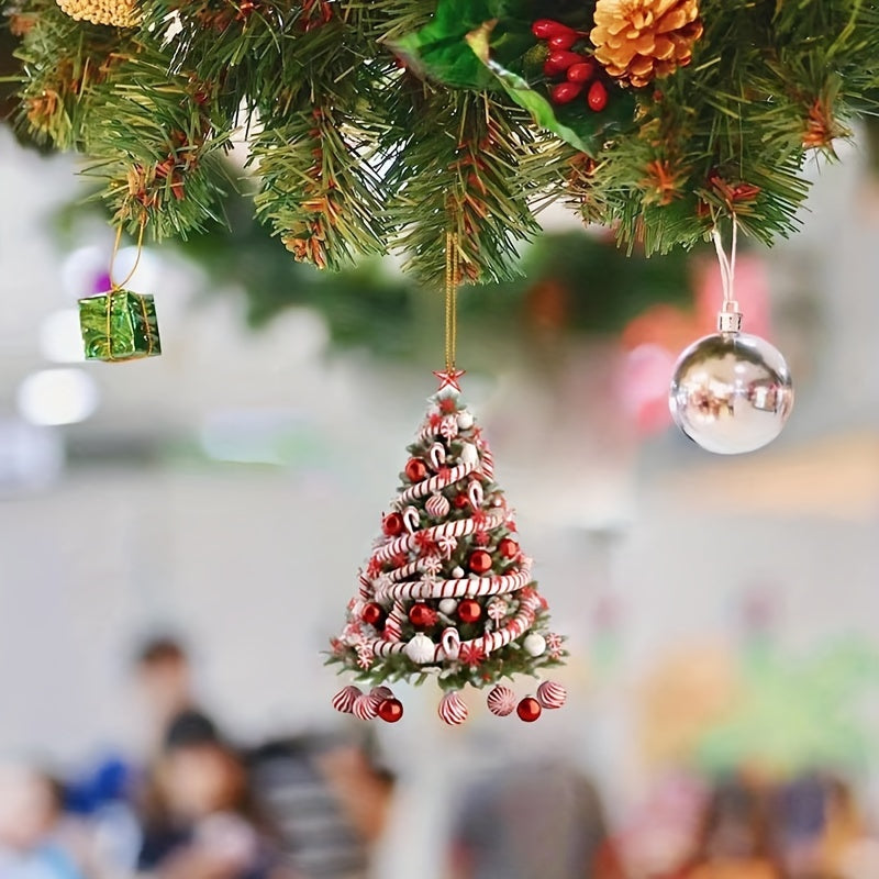 Mini Christmas Tree Ornaments for Hanging Decor