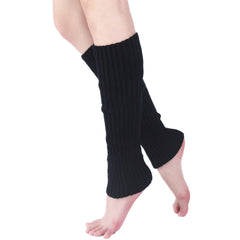 Ribbed Knit Leg Warmers Comfy Knee High Leg Warmers