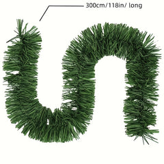 1pc Christmas Wreath Non Luminous Green Holiday Decoration