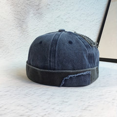 Men's Retro Melon Skin Hat Hip hop Adjustable Beanie