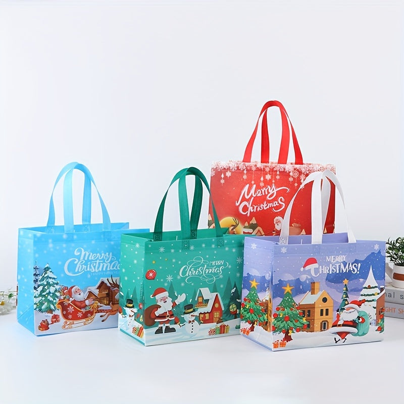4pcs Christmas Gift Bags With Handles 32 24 17 02cm