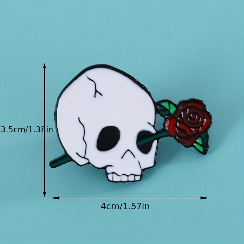 Paint Dripping Halloween Decoration Brooch Metal Clothing Accessories