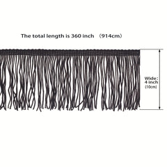 10 Yards 360 Inches Sewing Fringe Trim 4 Inch Wide Tassel