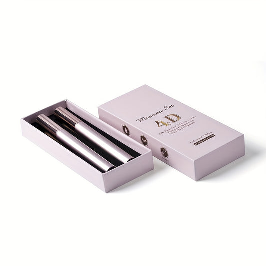 Thick & Slender Mascara Primer Set 4D Fiber Lashes Makeup