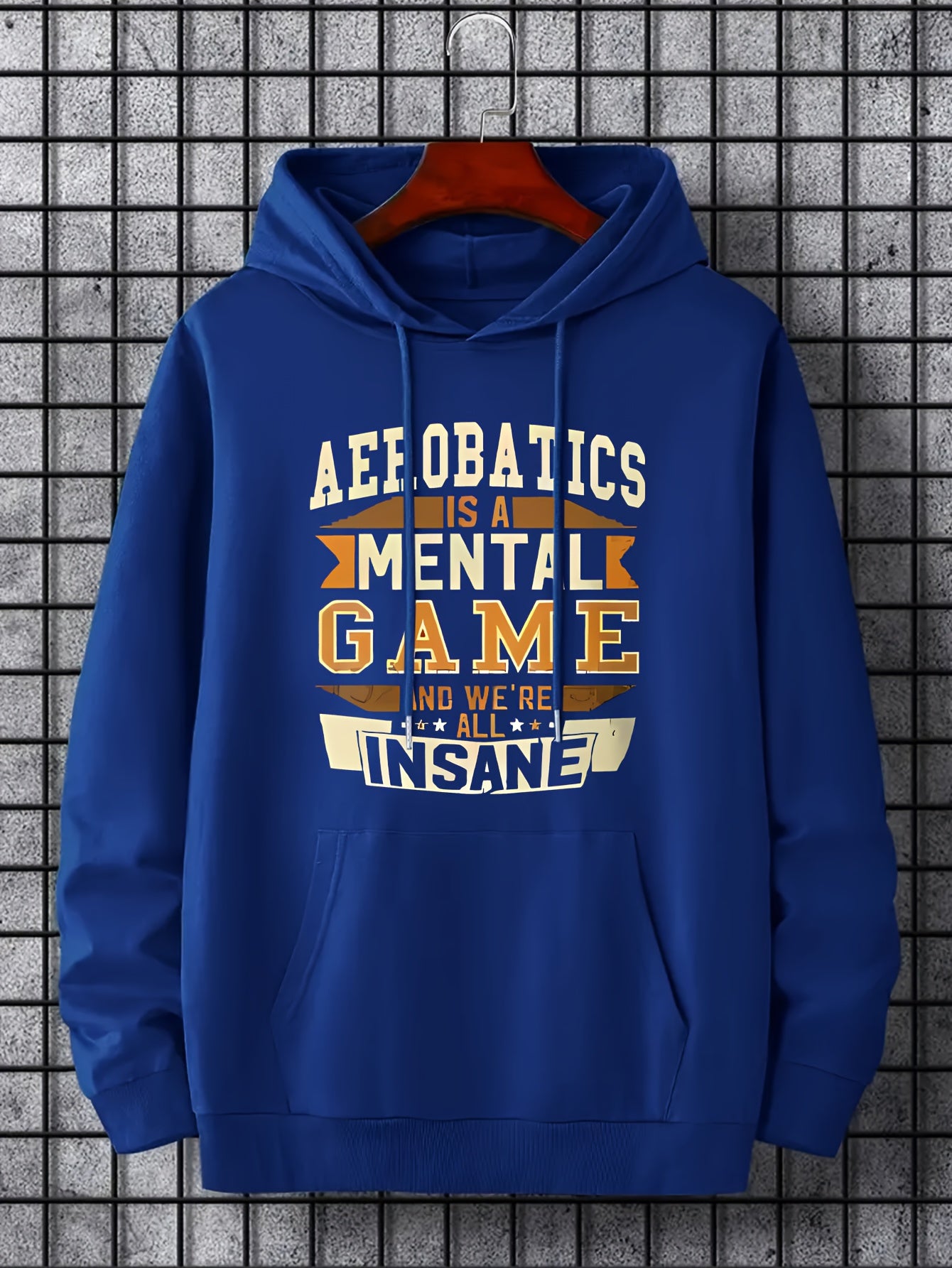 Men's Mental Game Print Hoodie for Outdoor Adventures