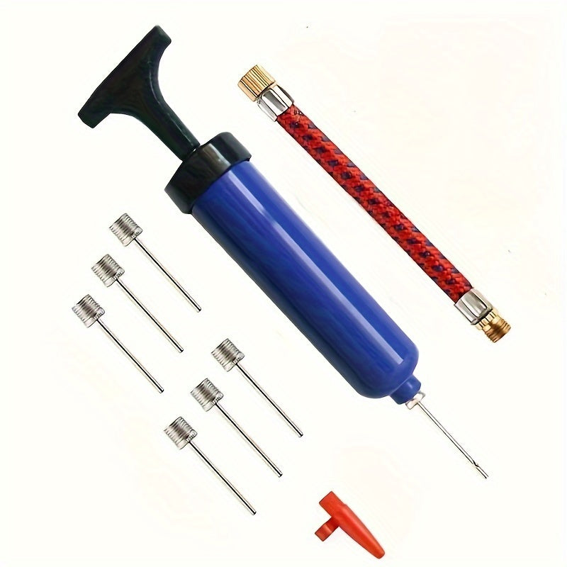 Ball Pump Basketball Football Balloon Inflator 7 Air Needles